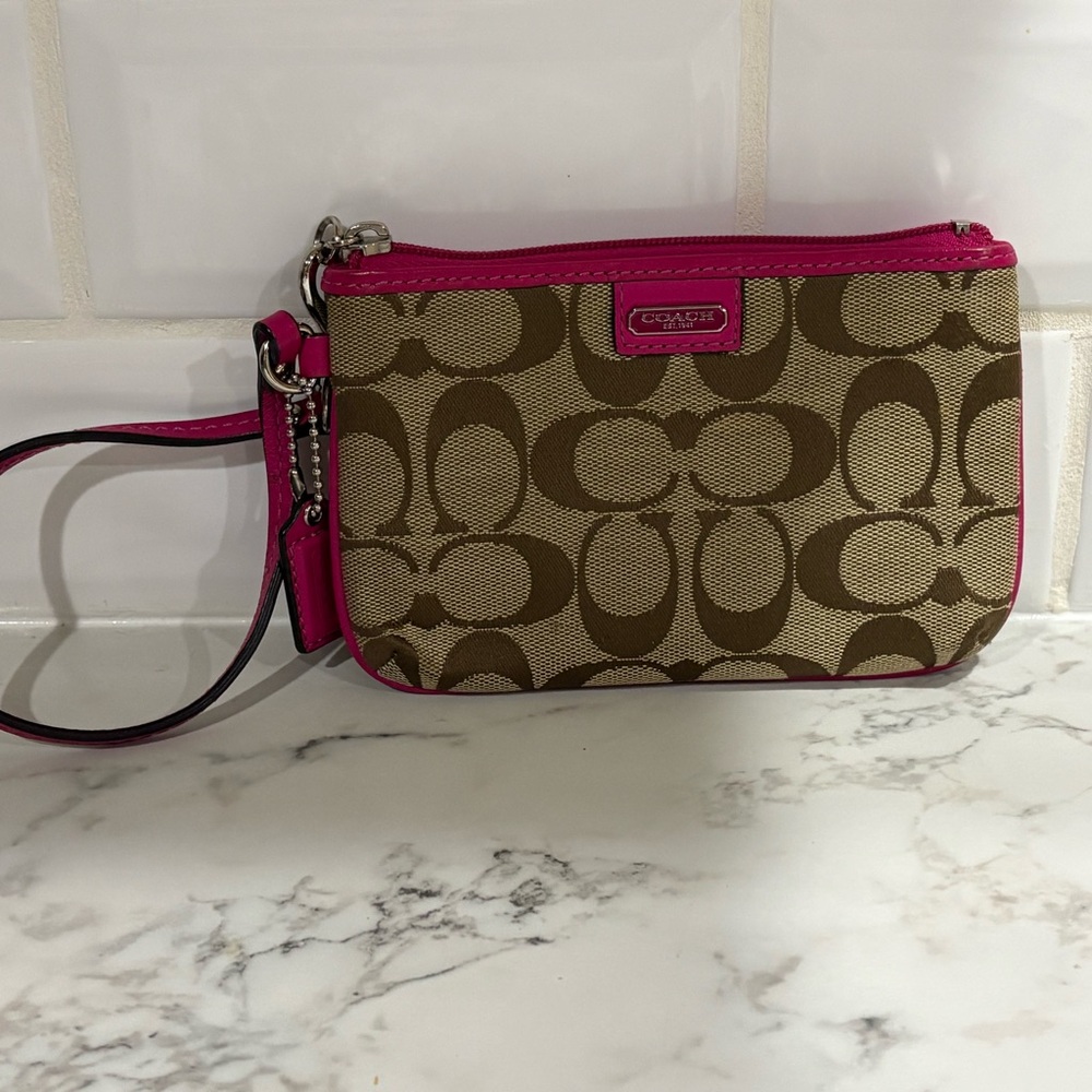 Coach legacy purse combo with matching wristlet - Picture 3 of 16